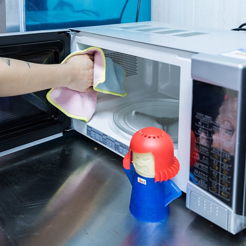 OIF Microwave Oven Steam Cleaner Easily Cleans the Crud In Minutes. Steam Cleans and Disinfects With Vinegar and Water for Home or Office Kitchens - Image 4